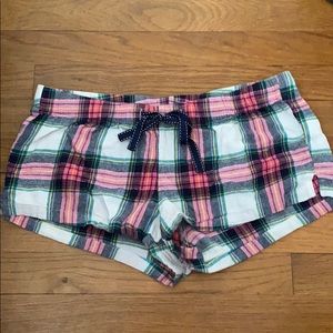 Plaid pj shorts